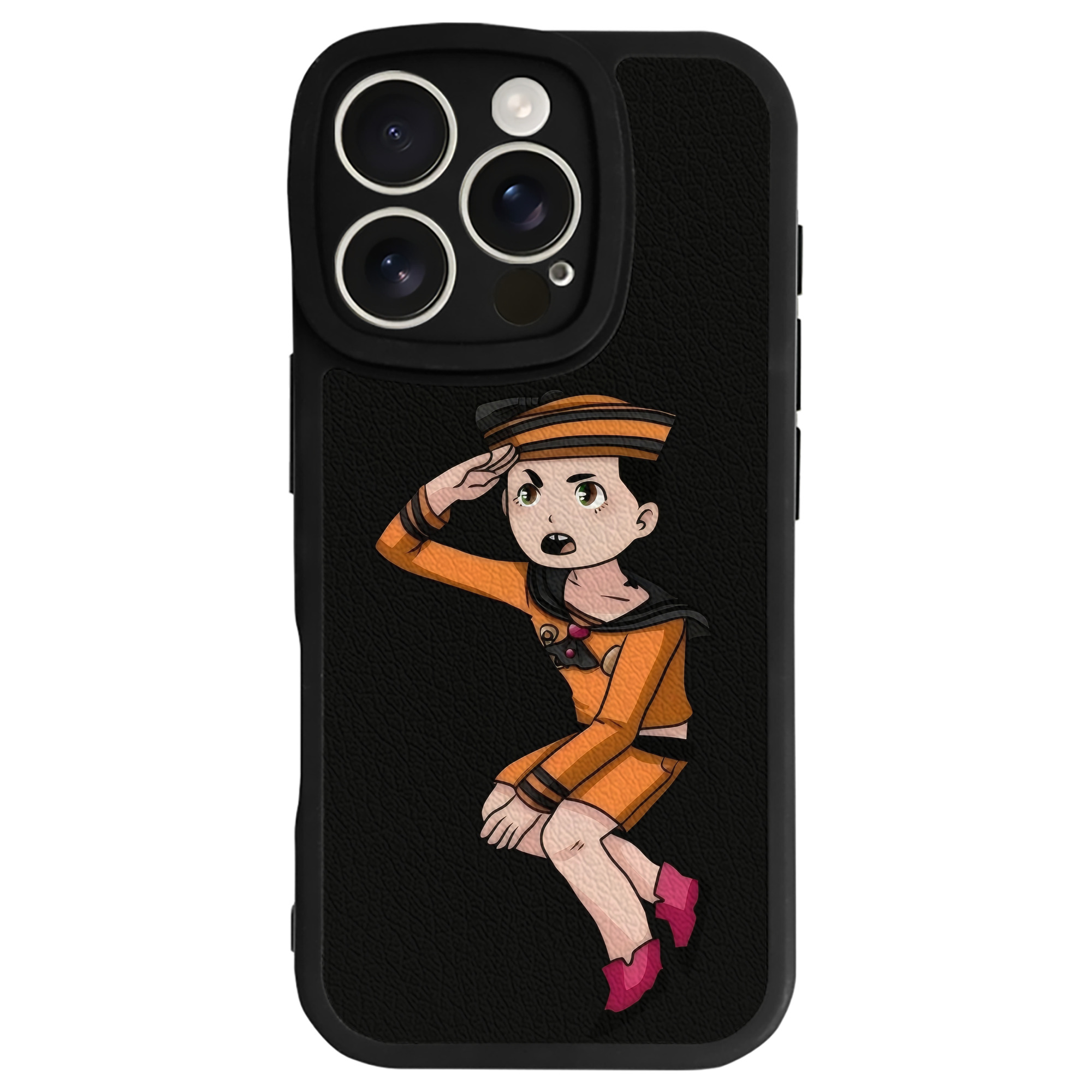 （画像用） ジョジョの奇妙な冒険 東方定助 JoJo's Bizarre Adventure Higashikata Josuke 【iPhone 16シリーズ対応】シリコンスマホケース（レザー調） 材質：シリコン